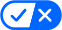Blue check mark icon